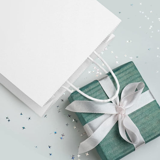 Small Size White Strong Twisted Handles Bags