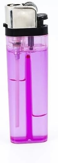 Assorted Colour Disposable Lighters with Adjustable Flame