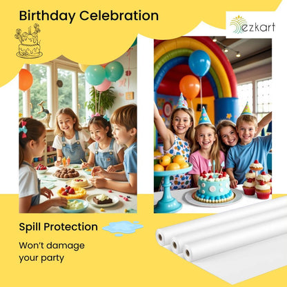 White Disposable Banquet Paper Roll