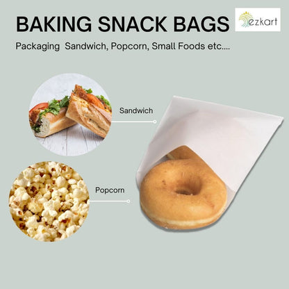 Versatile White Sulphite Paper Bags Assorted Sizes for Groceries, and Many More