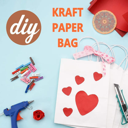 Small Size White Strong Twisted Handles Bags