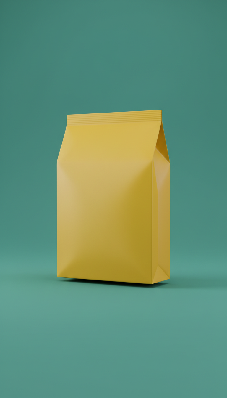 Golden Yellow Matte Mailer Bag