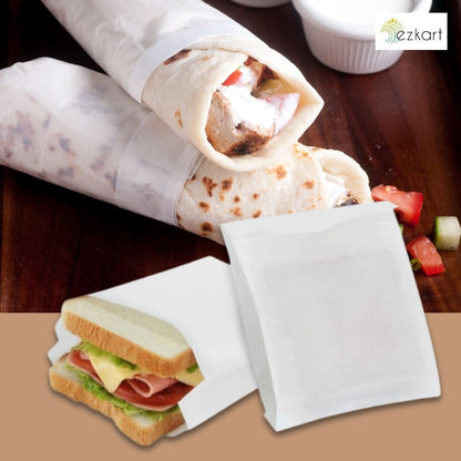 Versatile White Sulphite Paper Bags Assorted Sizes for Groceries, and Many More
