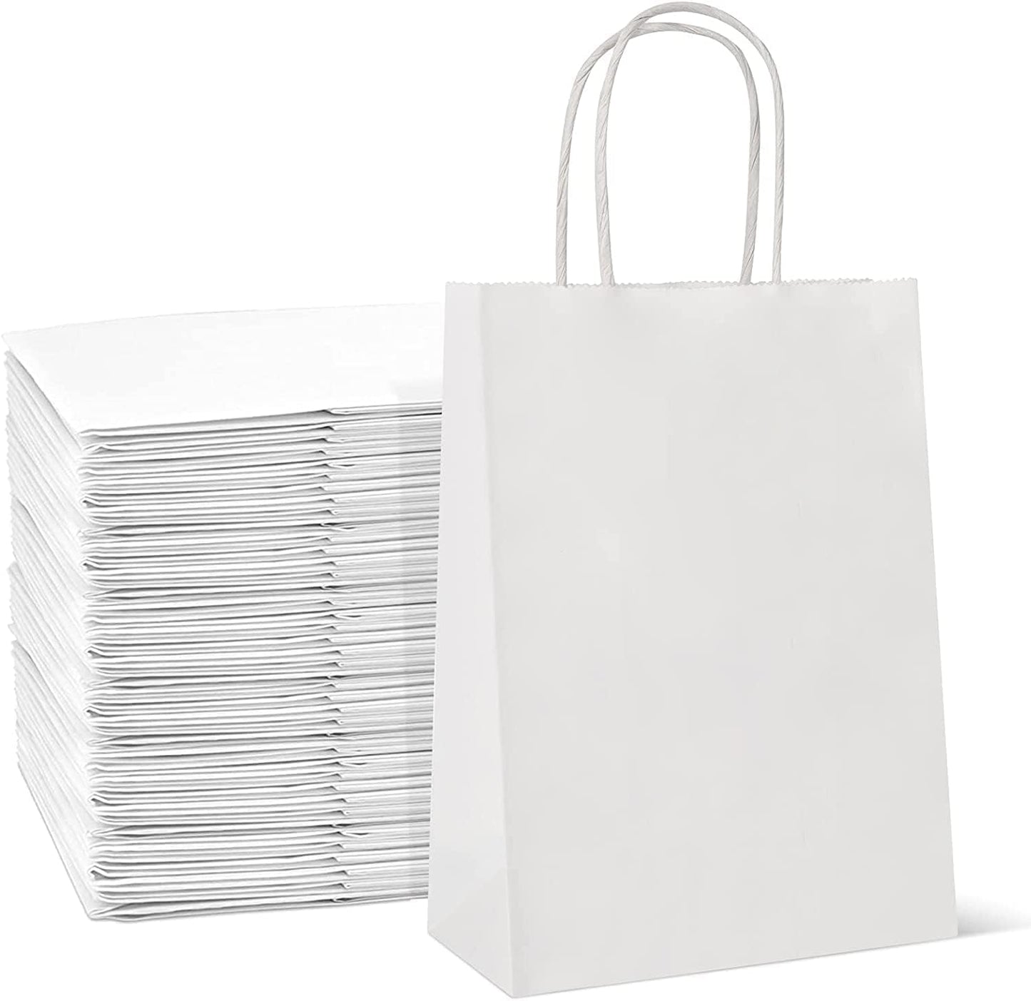 Small Size White Strong Twisted Handles Bags