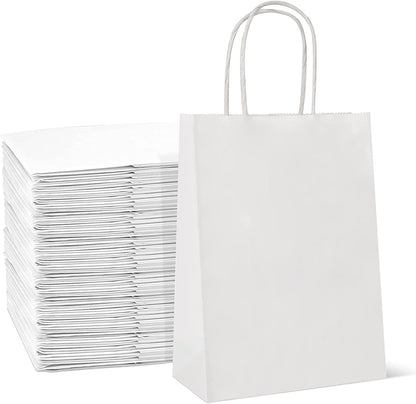 Small Size White Strong Twisted Handles Bags