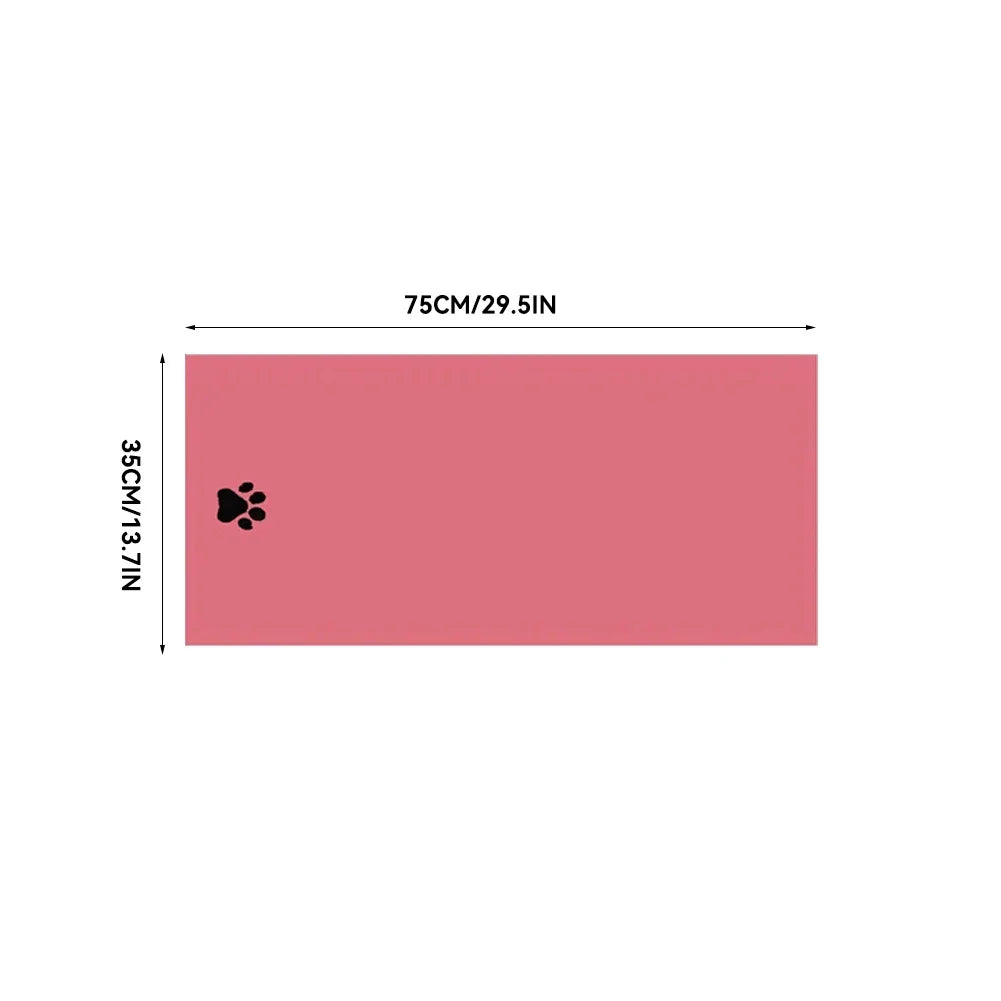 Microfiber Pet Bath Towel Embroidered Super Soft Absorbent Cat for Dogs - 35x75cm and 50x100cm