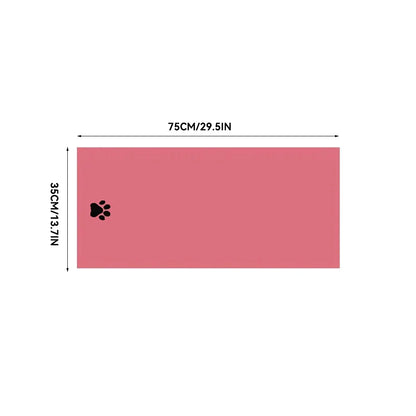 Microfiber Pet Bath Towel Embroidered Super Soft Absorbent Cat for Dogs - 35x75cm and 50x100cm