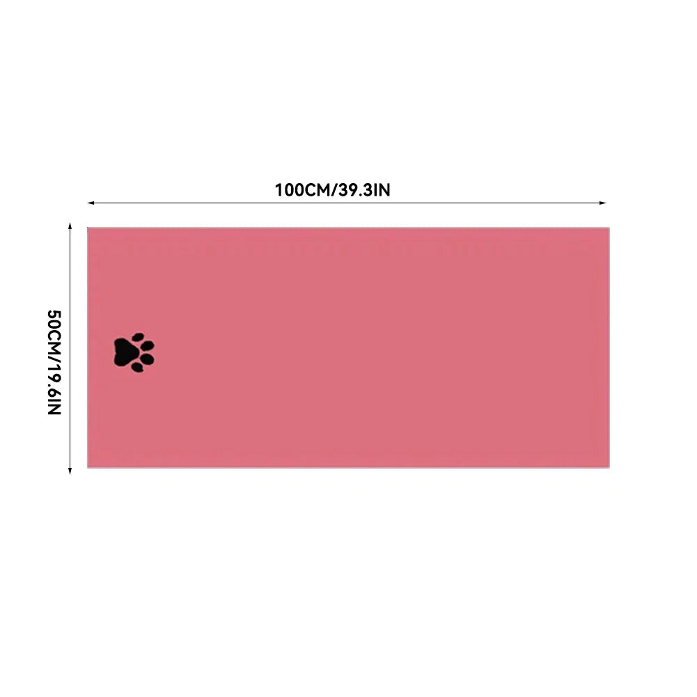 Microfiber Pet Bath Towel Embroidered Super Soft Absorbent Cat for Dogs - 35x75cm and 50x100cm