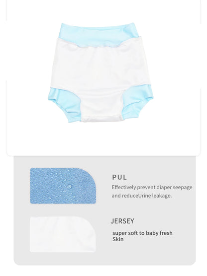 ezkart Kids Swimming Diaper Newborn Baby High Waist Swim Nappies Washable Sunproof Cloth Nappies