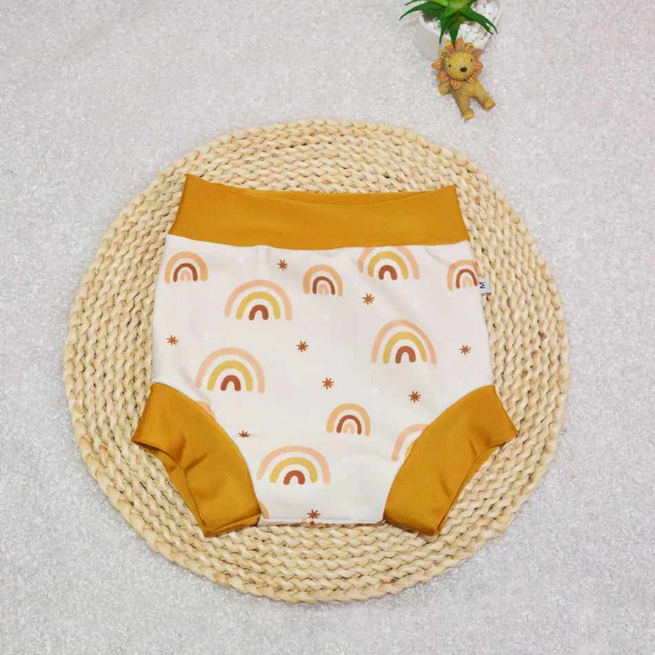 ezkart Kids Swimming Diaper Newborn Baby High Waist Swim Nappies Washable Sunproof Cloth Nappies