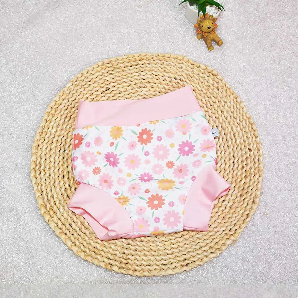 ezkart Kids Swimming Diaper Newborn Baby High Waist Swim Nappies Washable Sunproof Cloth Nappies