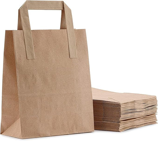 SOS Brown Paper Bags with Handles