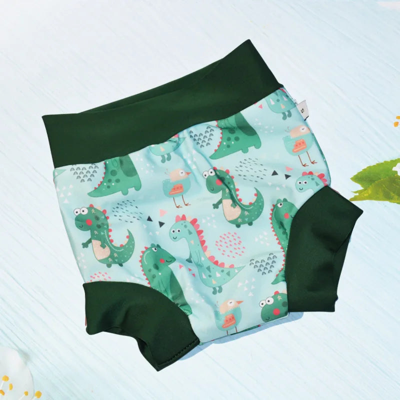 ezkart Kids Swimming Diaper Newborn Baby High Waist Swim Nappies Washable Sunproof Cloth Nappies