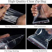 Strong Resealable Grip Seal Bags