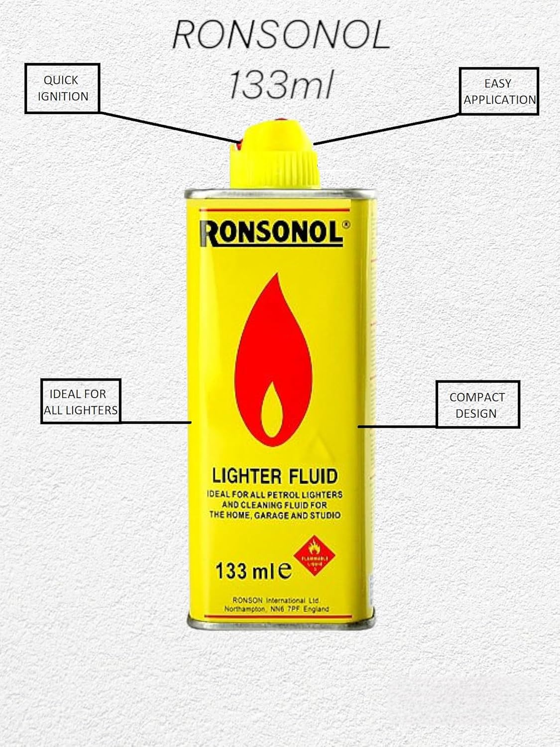 Ronsonol Lighter Fluid Fuel with Low Odour