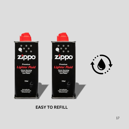 Zippo Lighter Fuel with Low Odour Lighter Fluid - Pack of 2