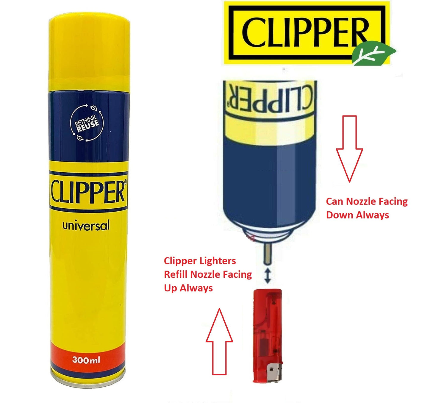 Clipper Gas Universal Refill Fluid - 300ml